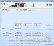 E.M. Free PowerPoint Video Converter screenshot